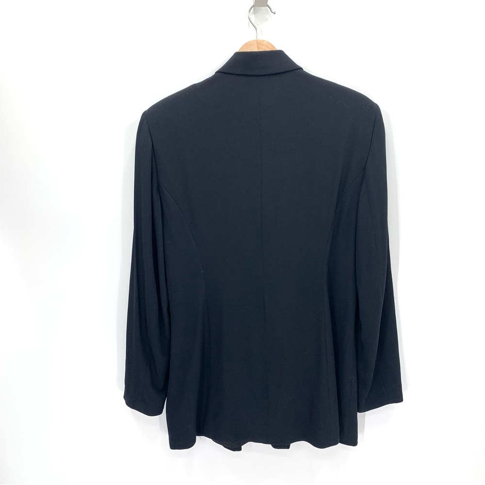 Jacqueline Ferrar Black Long Line Blazer Jacket Size 10 Office Career - Picture 4 of 11